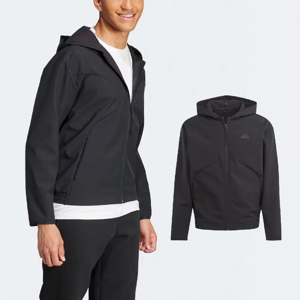 【adidas 愛迪達】外套 男款 運動連帽外套 防風 保暖 亞規 TH WARM JKT 黑 JI8680 歷史價格詳細信息