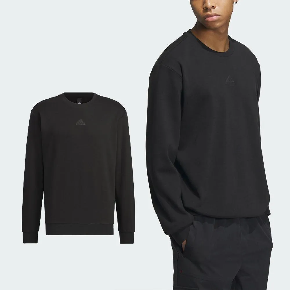 adidas 愛迪達 大學T Sports 男款 米白 奶茶色 白 法國棉 基本款 運動 長袖 衛衣 上衣 IQ1370 歷史價格詳細信息