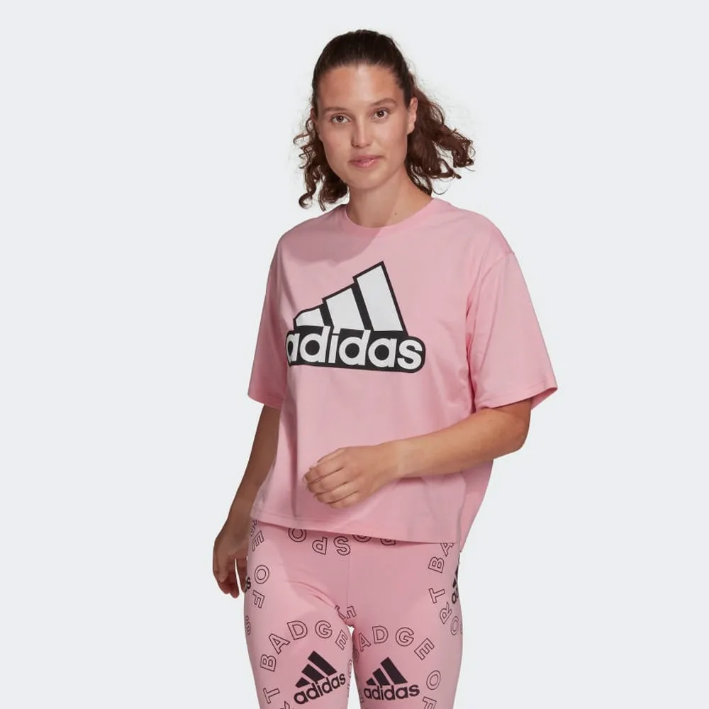 Adidas W Bluv Tee IS4287 女 短袖 上衣 T恤 運動 休閒 基本款 舒適 米白 歷史價格詳細信息