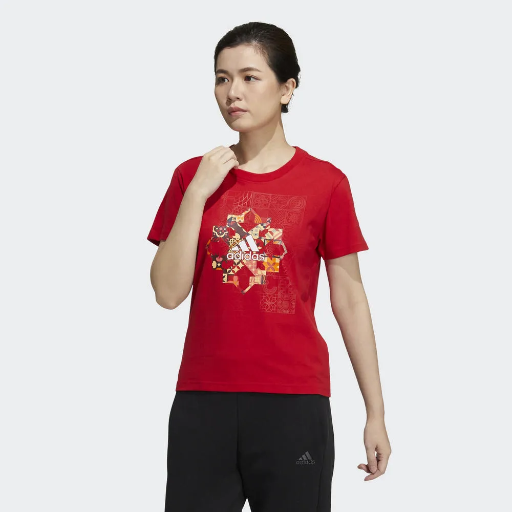 adidas_女性_短袖上衣_CNY_白色_HZ3006 歷史價格詳細信息