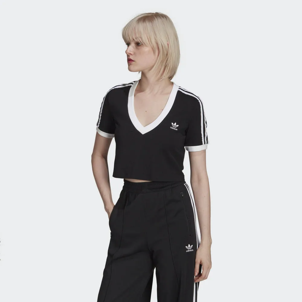 ADIDAS 短袖上衣 CROPPED VNECK 女-黑-IL2417 (現貨) 歷史價格詳細信息