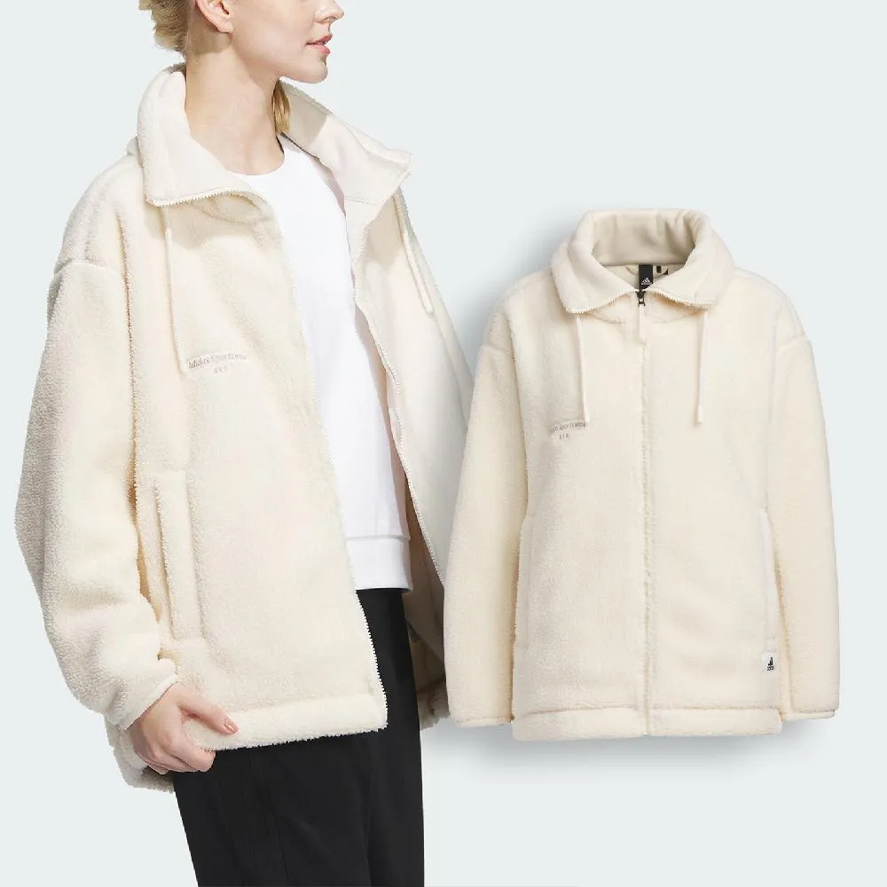 【adidas 愛迪達】外套 男款 女款 運動外套 毛毛外套 三葉草 N FUR JKT U 黑 JD3776 歷史價格詳細信息