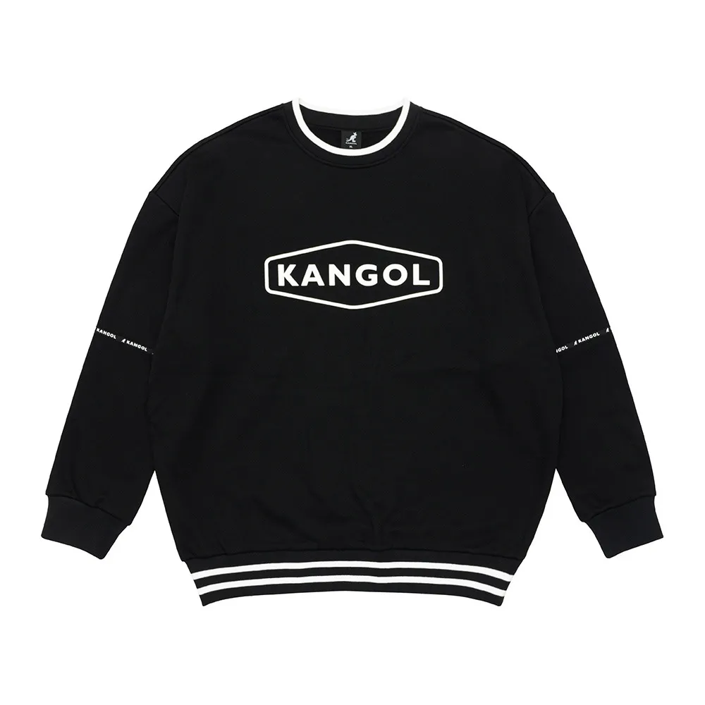KANGOL 長袖 大學T 寶藍 黑框英文 LOGO條紋 鬆緊 中性 6255100282 歷史價格詳細信息