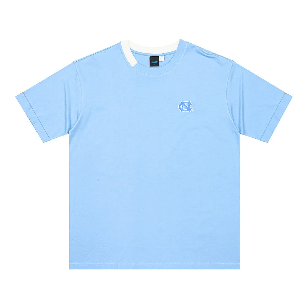 NCAA 短T 中性 灰藍 渲染 棉 休閒 男女 7225100410 歷史價格詳細信息