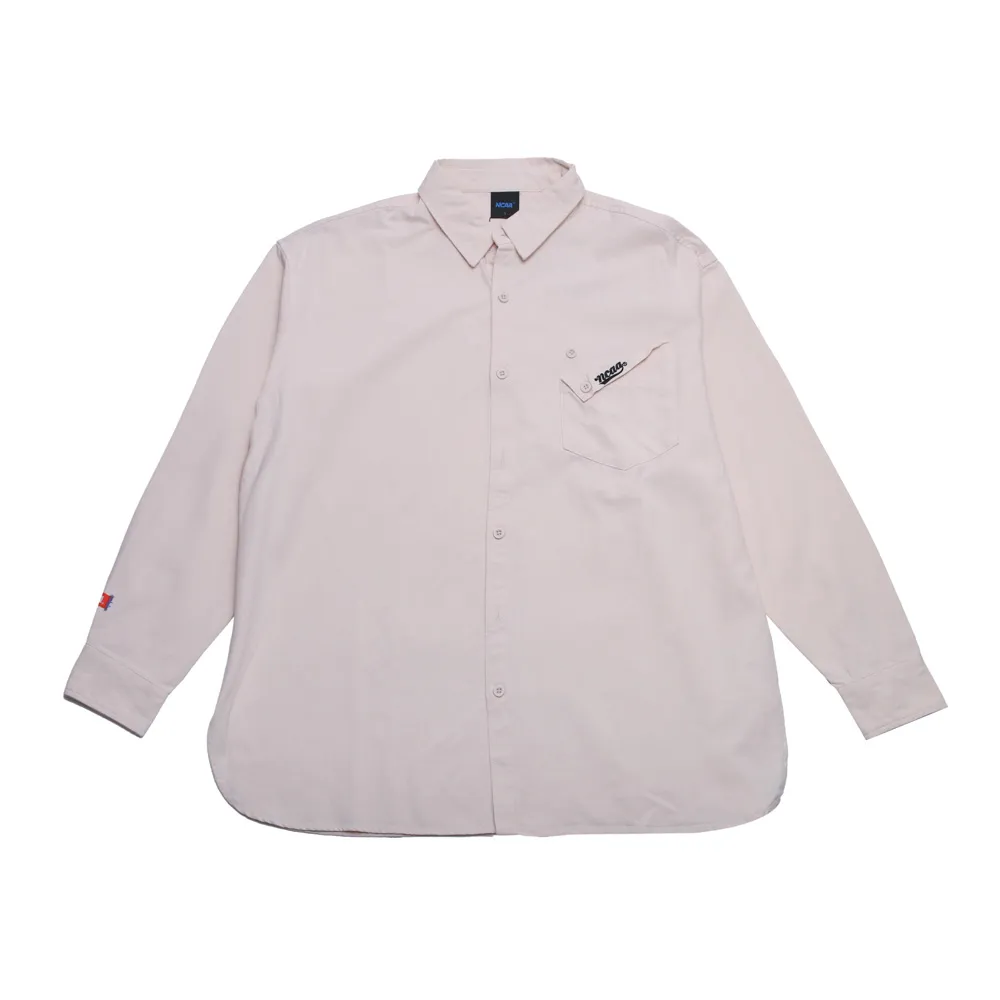 NCAA 落肩LOGO襯衫【73551471】長袖 正裝 繡花 立領 外搭 oversize 棉T 歷史價格詳細信息