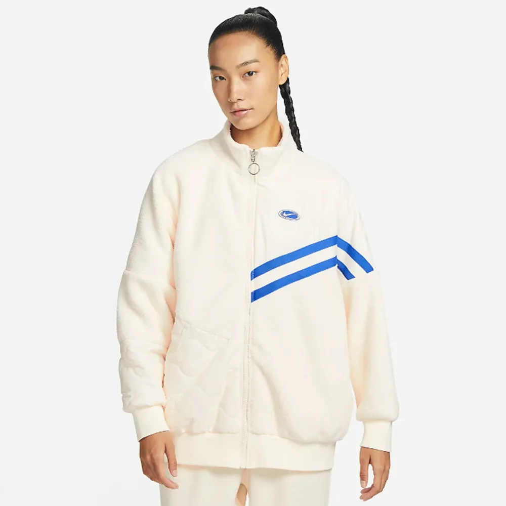 Nike NSW jkt plush vrsty 女款 黑色 毛絨 運動 休閒 長袖 外套 CU6424-010 歷史價格詳細信息