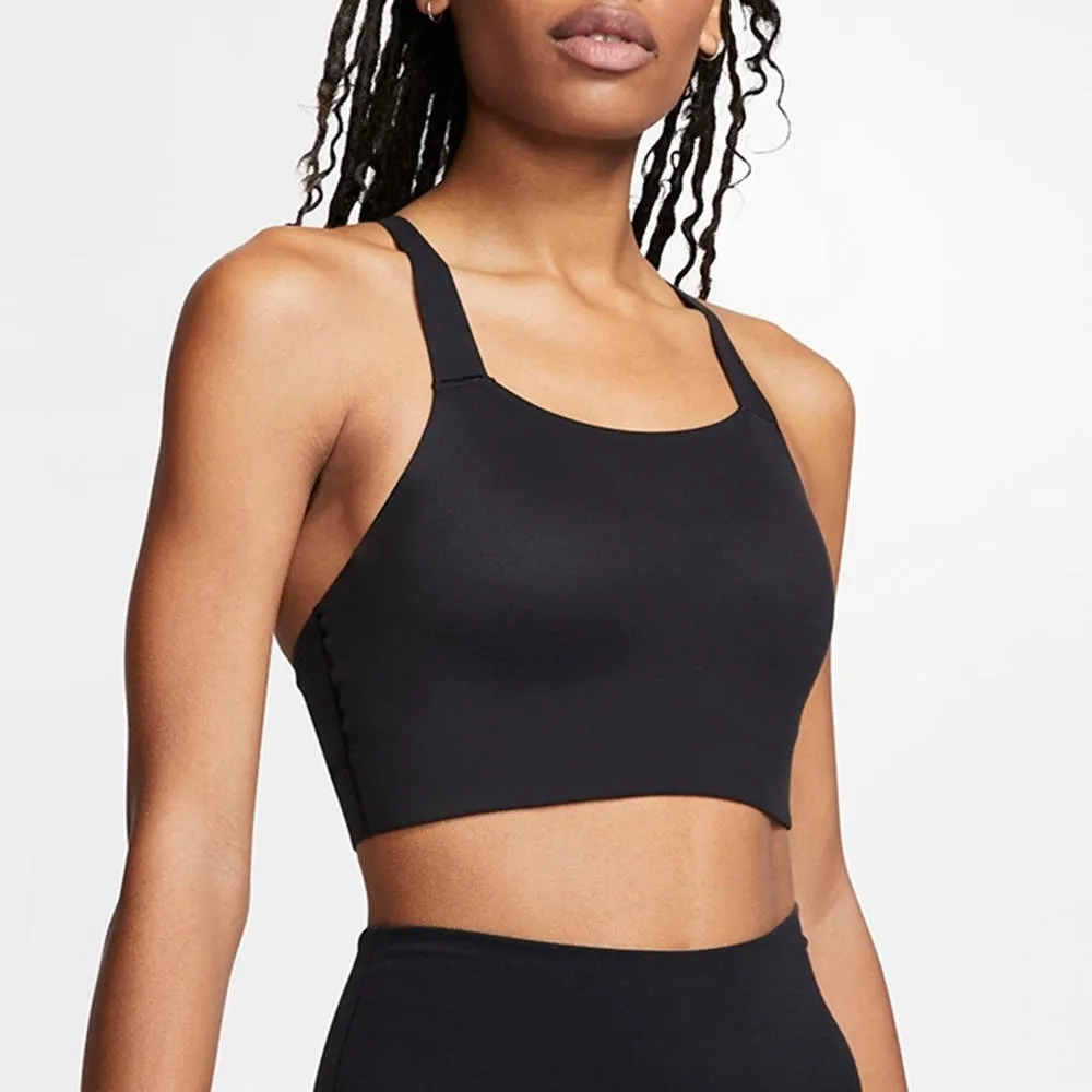 Nike Swoosh Luxe Medium Support Sports Bra DriFit Coral and Gray Size Small 歷史價格詳細信息