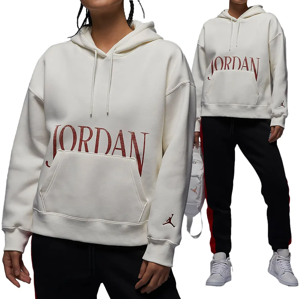 Nike J BRKLN FLC Jordan 女款 米白色 休閒 運動 帽T 上衣 長袖 FN5435-133 歷史價格詳細信息