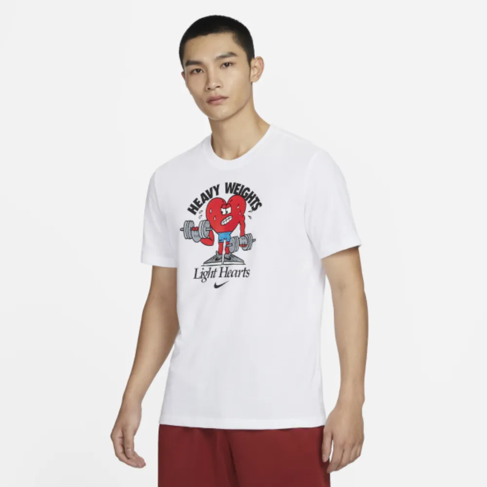 Nike AS M NK DF TEE HUMOR 1 男 白 愛心 訓練 運動 短袖 DZ2744-100 歷史價格詳細信息