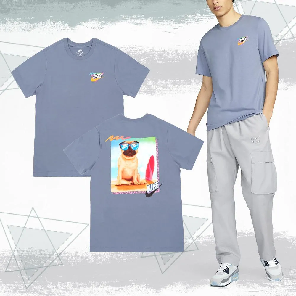 Nike 短袖 NSW 男款 藍色 短T 四勾 大勾 重磅 復古 大LOGO 寬鬆【ACS】DV3317-494 歷史價格詳細信息