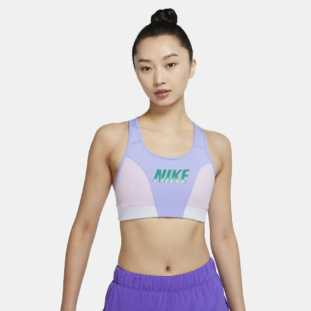 Nike 運動內衣 Swoosh 綠 水鑽 中度支撐 快乾 透氣 挖背【ACS】 DD1459-357 歷史價格詳細信息