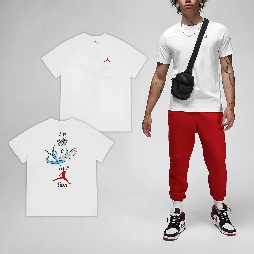 Nike 短袖 Jordan 男款 白 短Ｔ純棉 喬丹 字母logo 經典 飛人【ACS】 DM1463-100 歷史價格詳細信息