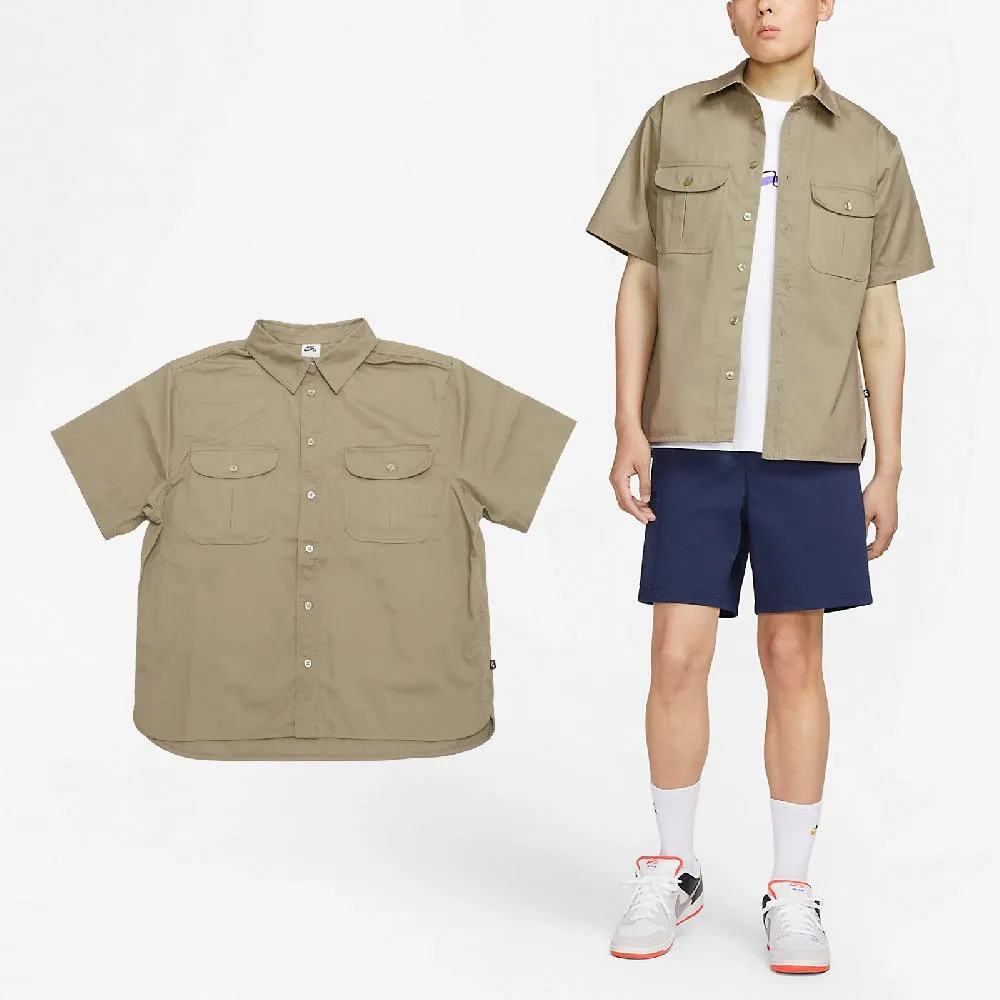 Nike 襯衫 ACG UV Devastation Trail 男款 軍綠 快乾 工裝 多口袋 長袖 刺繡 DN3937-276 歷史價格詳細信息