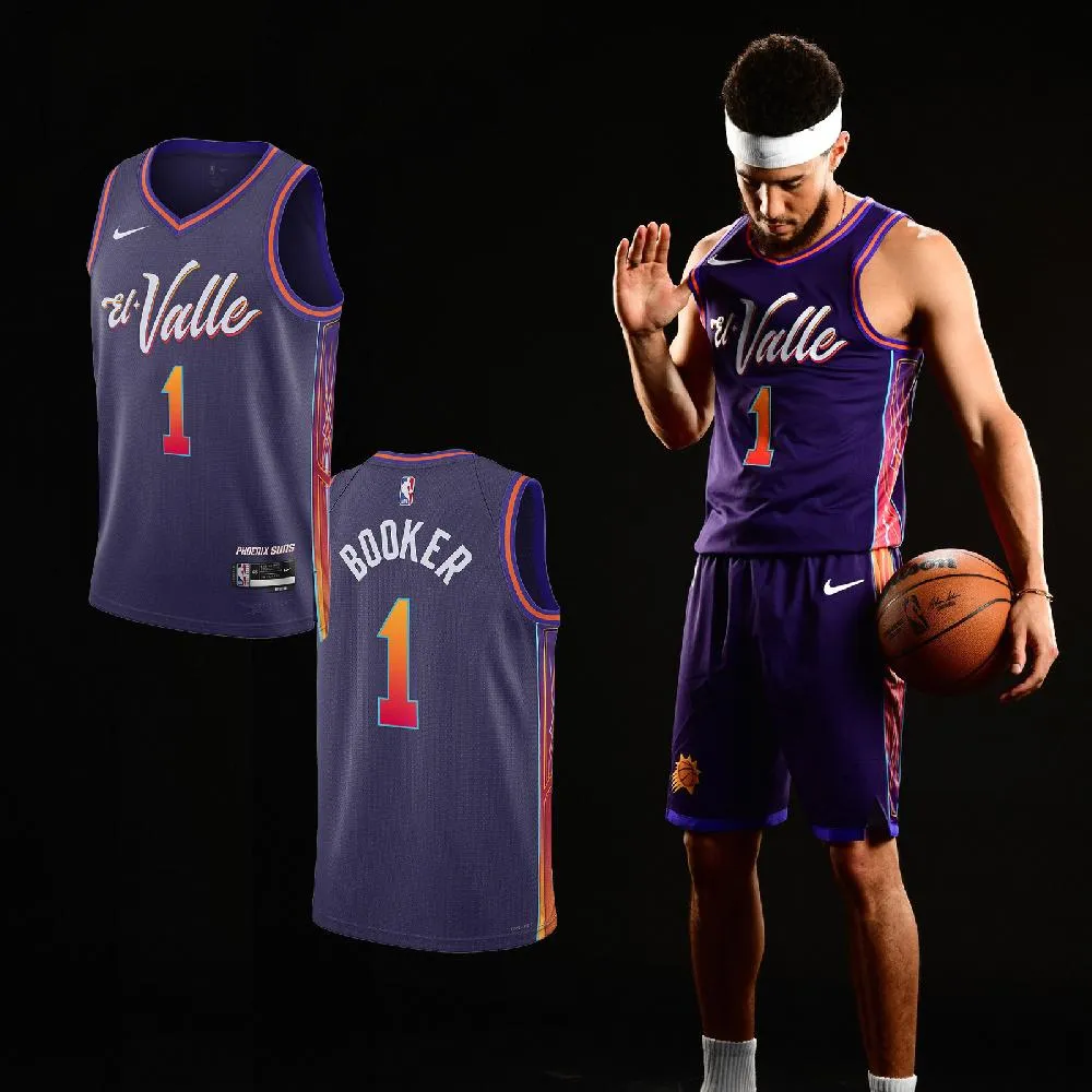 Nike 耐吉 球衣 Phoenix Suns 2023/24 NBA 紫 橘 太陽隊 鳳凰城 背心 無袖 吸汗 DV4855-570 歷史價格詳細信息