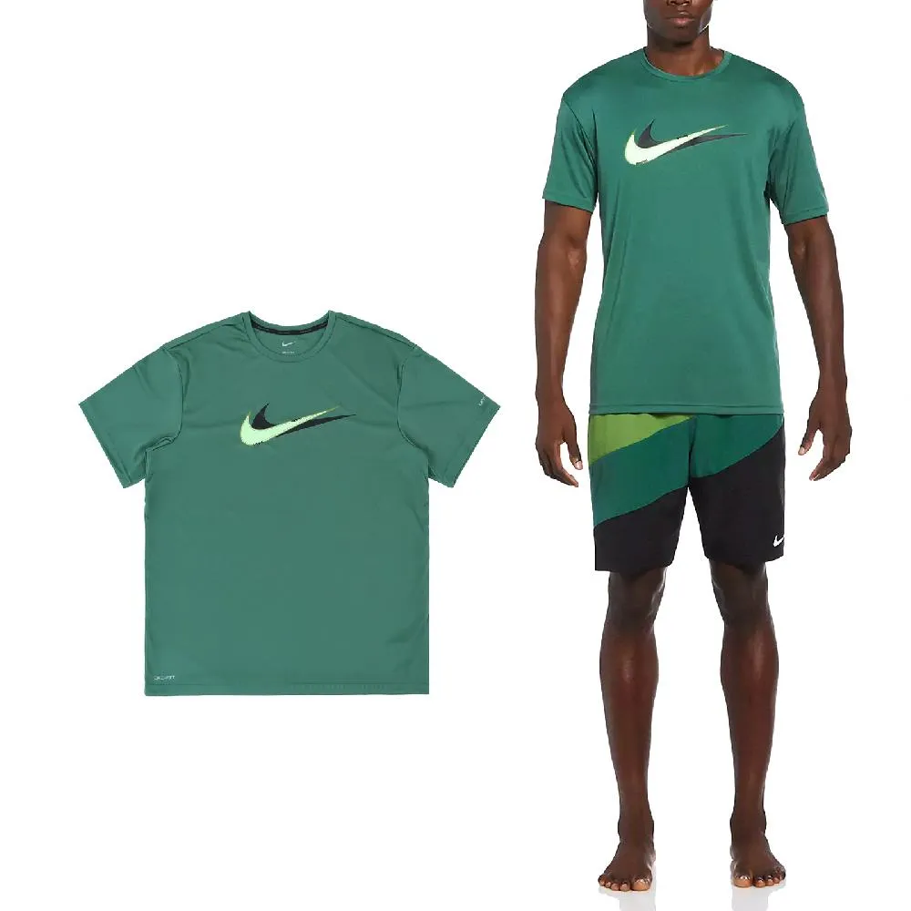 Nike 耐吉 短袖 Hydroguard Rashguard 男款 白 黑 防曬衣 速乾 短T NESSD690-100 歷史價格詳細信息