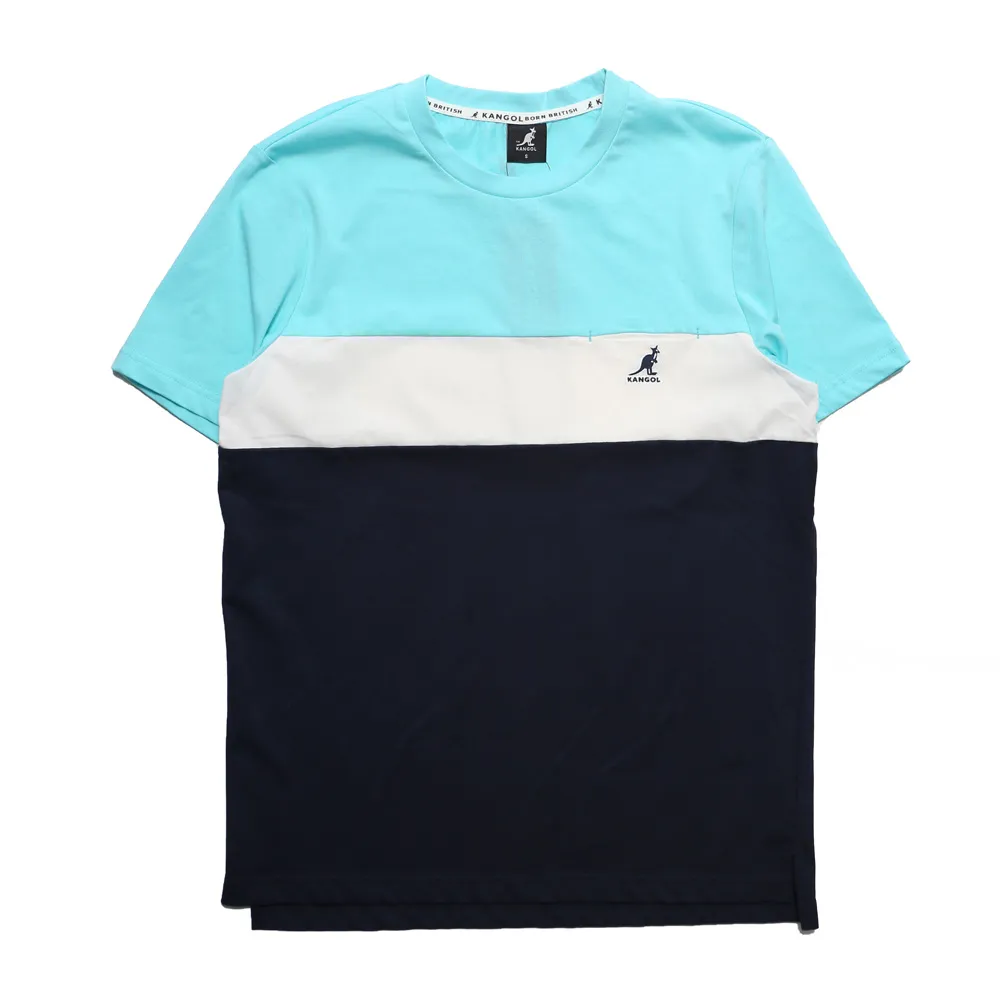 KANGOL 短T 白 水藍 寬版 棉 休閒 女 6222100100 歷史價格詳細信息