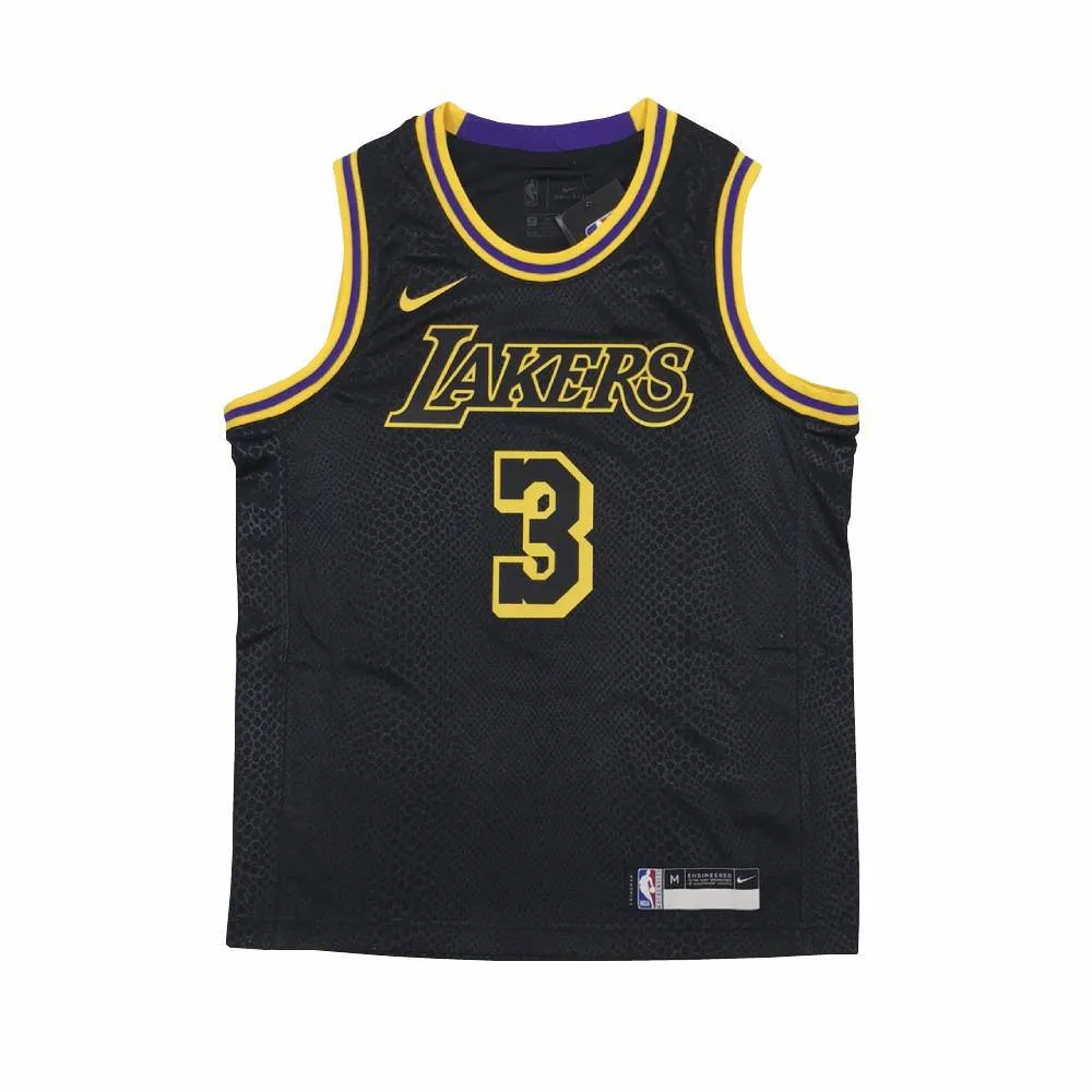 NBA City Edition 青少年球衣 Anthony Davis 湖人隊 WZ2B7BY1P-LAKAD 黑色 歷史價格詳細信息