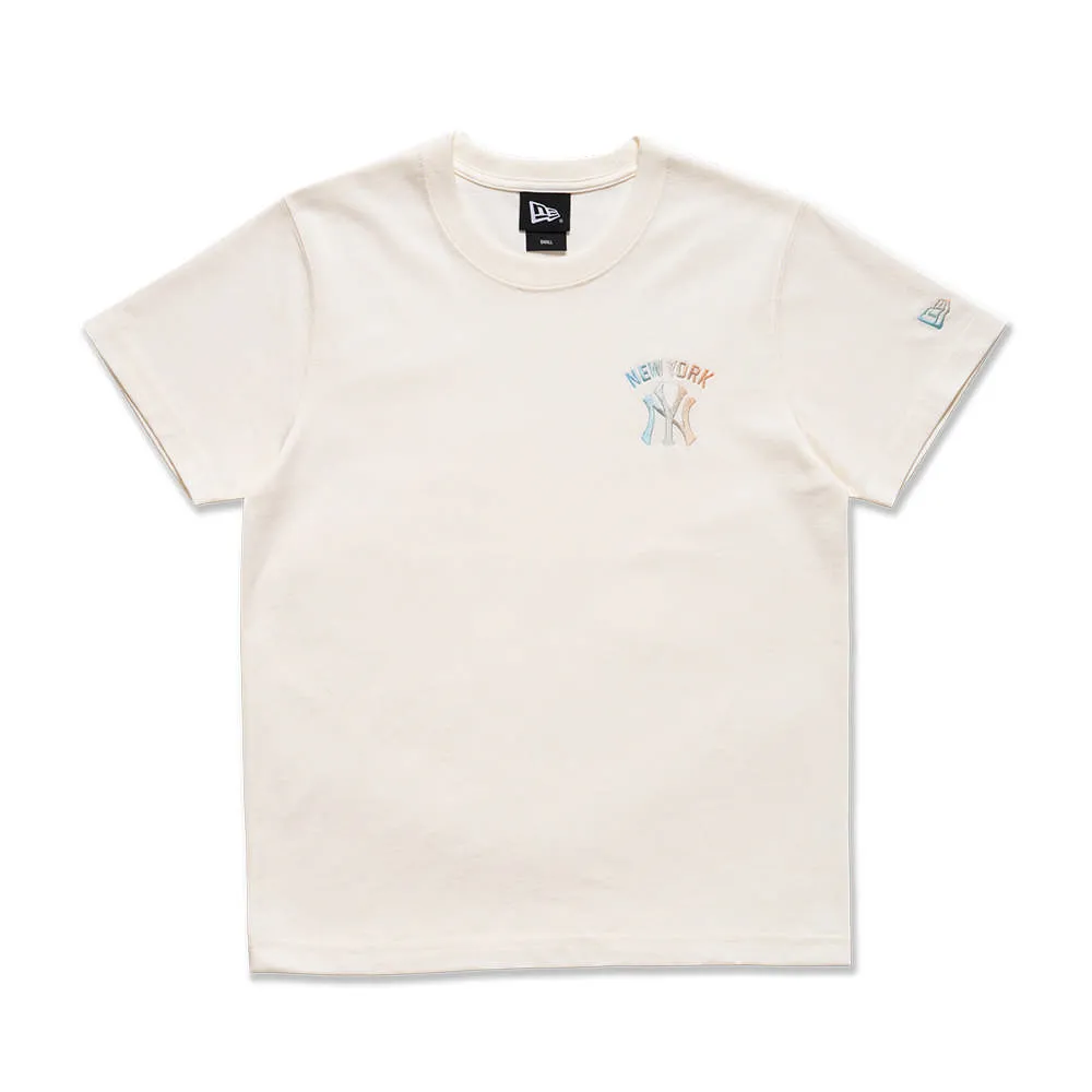 【NEW ERA】 女 短袖上衣 MLB 紐約洋基 象牙白-NE13470962 歷史價格詳細信息