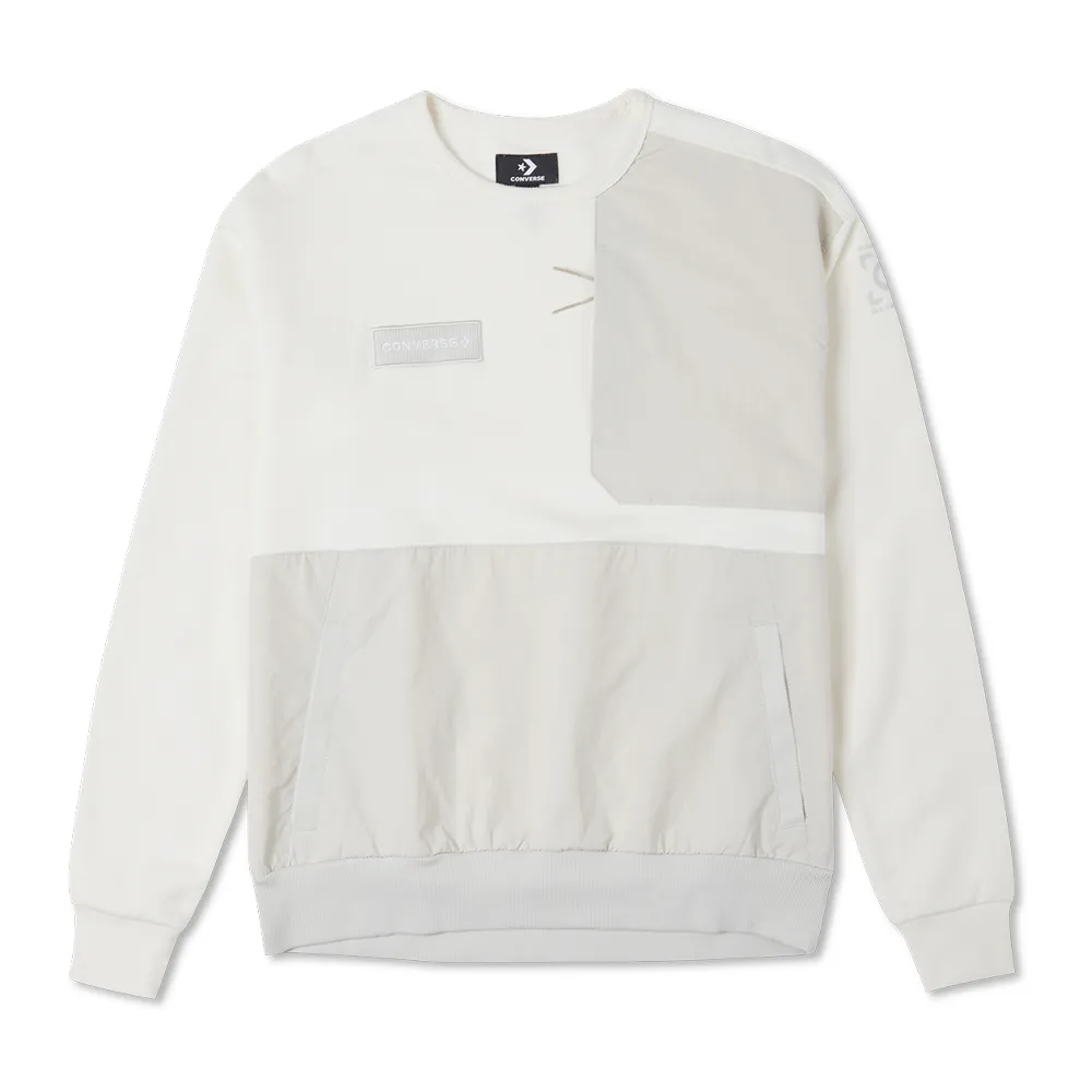 CONVERSE 圓領套頭衫 FASHION CREW W 女 10025520-A01 奶油白色 歷史價格詳細信息