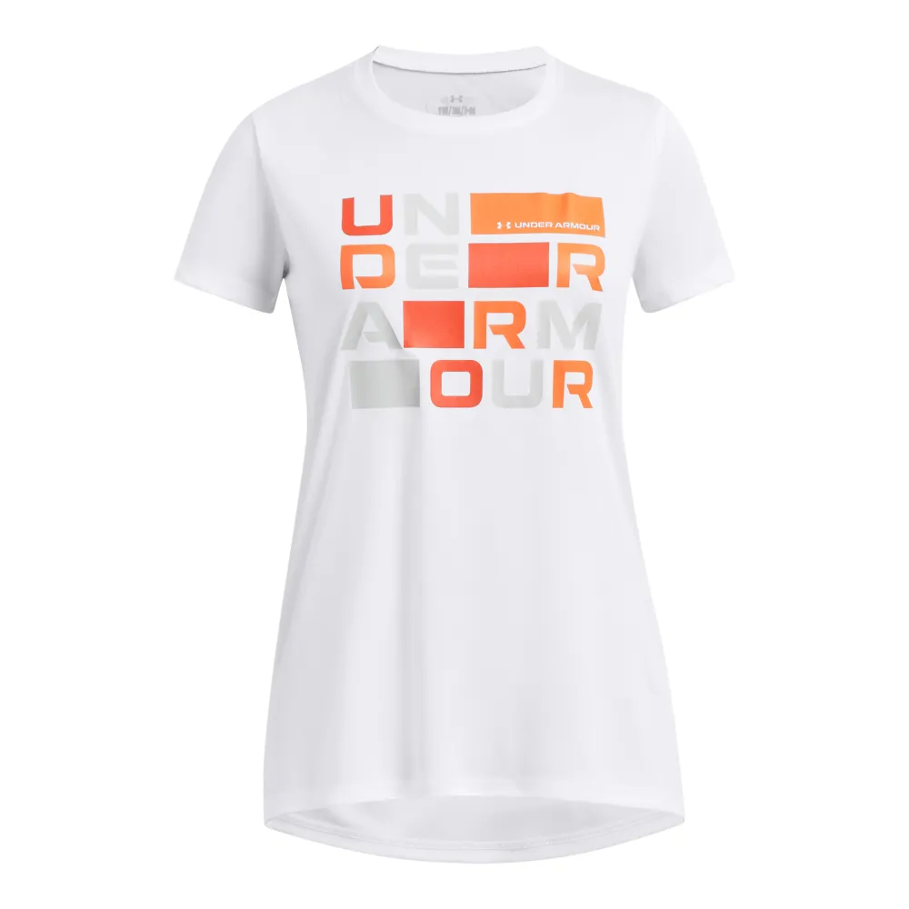 【UNDER ARMOUR】UA 女童 Tech BL Twist 短T-Shirt_1380116-560(粉紫) 歷史價格詳細信息