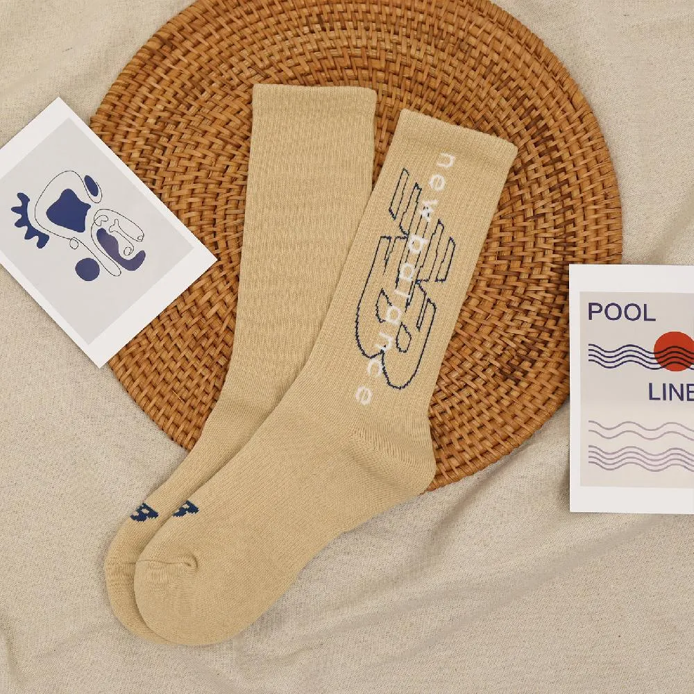 New Balance 襪子 Crew Socks 黑 白 長襪 中筒襪 男女款 休閒 運動 NB 7130400489 歷史價格詳細信息