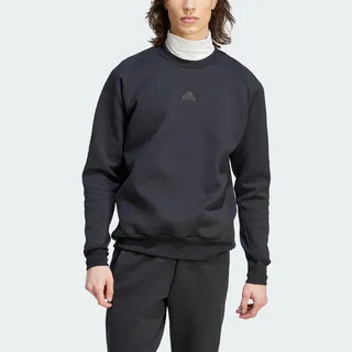 Adidas M Z.N.E. PR CRW IN5109 男 長袖 上衣 亞洲版 運動 訓練 休閒 舒適 寬鬆 黑 歷史價格詳細信息