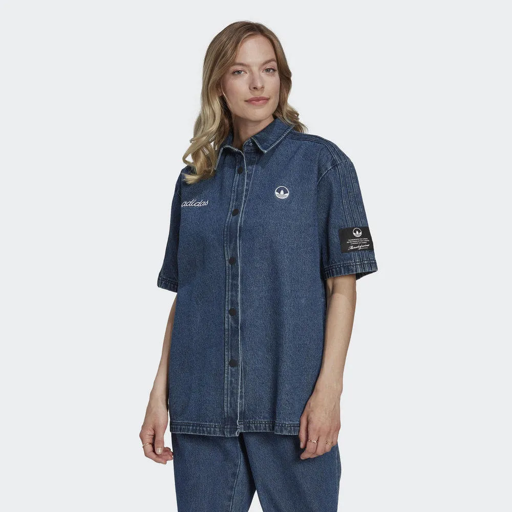 【ADIDAS】DENIM TT 休閒外套 女款 立領 牛仔外套 藍色-JD2570 歷史價格詳細信息