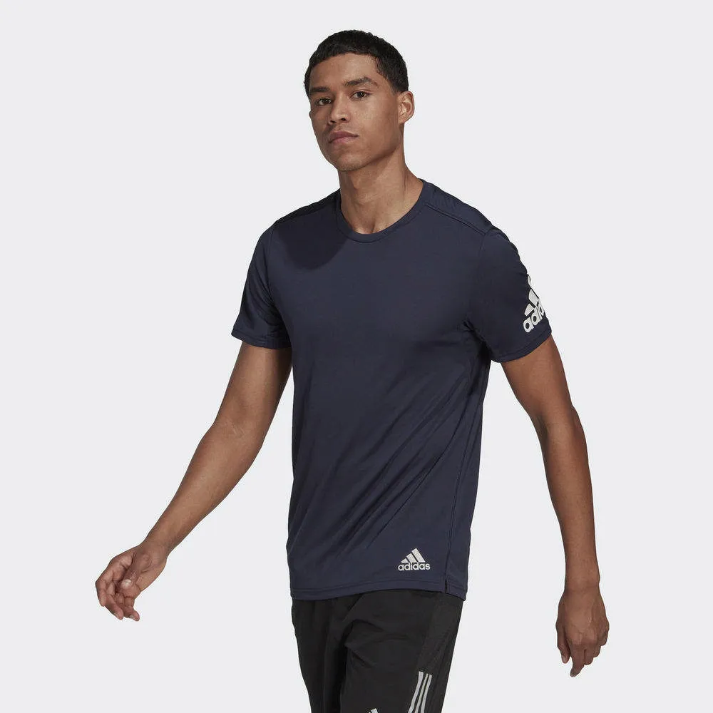 Adidas Run It Tee IL7235 男 短袖 上衣 運動 訓練 慢跑 吸濕排汗 透氣 反光 黑 歷史價格詳細信息