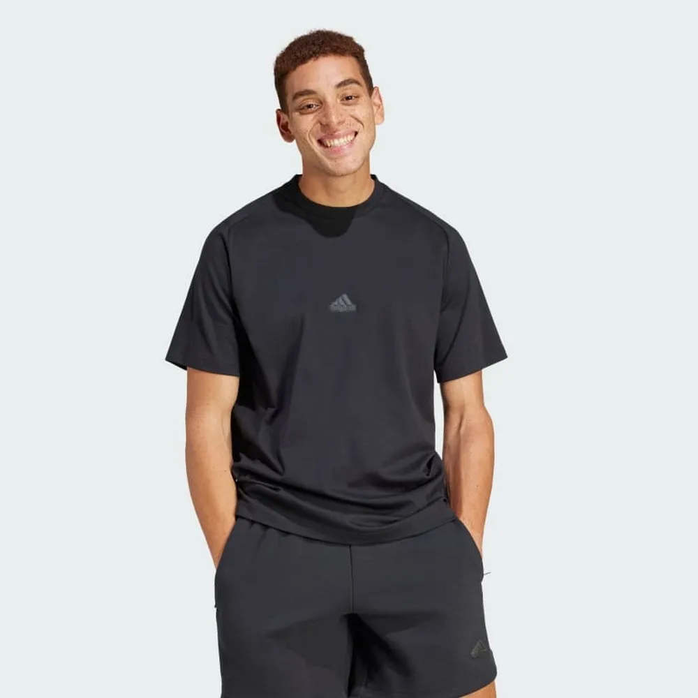 Adidas M Z.N.E. Tee IR5217 男 短袖 上衣 T恤 運動 休閒 簡約 百搭 寬鬆 舒適 黑 歷史價格詳細信息