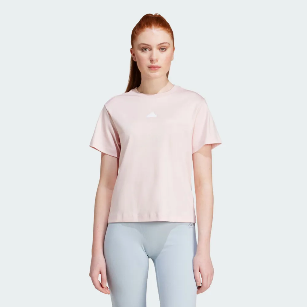Adidas W Bluv Tee IS4287 女 短袖 上衣 T恤 運動 休閒 基本款 舒適 米白 歷史價格詳細信息