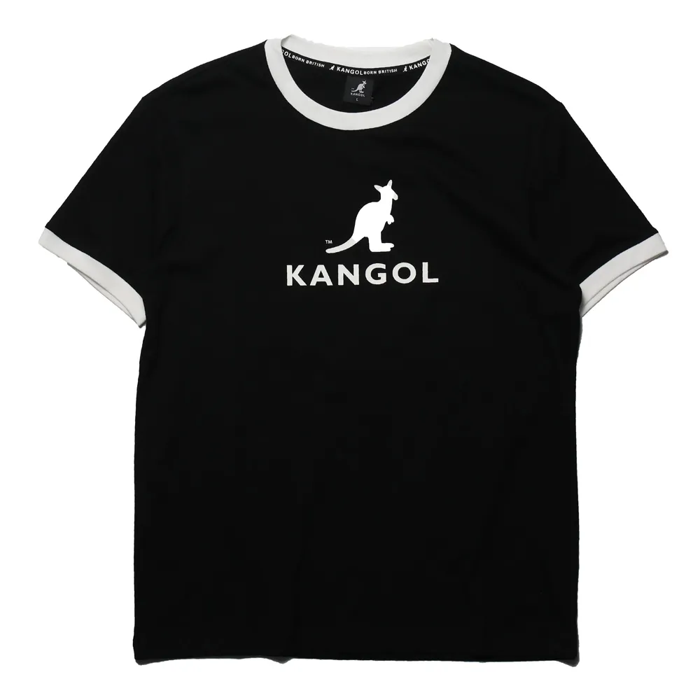 KANGOL 短袖 短T 黑 灰 雙色拼接 小LOGO 袋鼠 棉 休閒 男 6225101520 歷史價格詳細信息