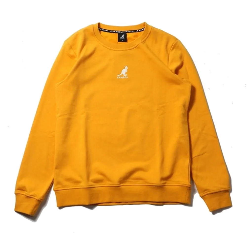 KANGOL 大學T 薄 芥黃 棉 胸前小LOGO 衛衣 男女 6055101662 歷史價格詳細信息