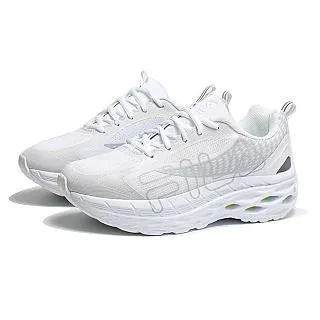 FILA 休閒鞋 全白 粉藍 厚底 緩震 慢跑鞋 運動 女 5J920V115 歷史價格詳細信息