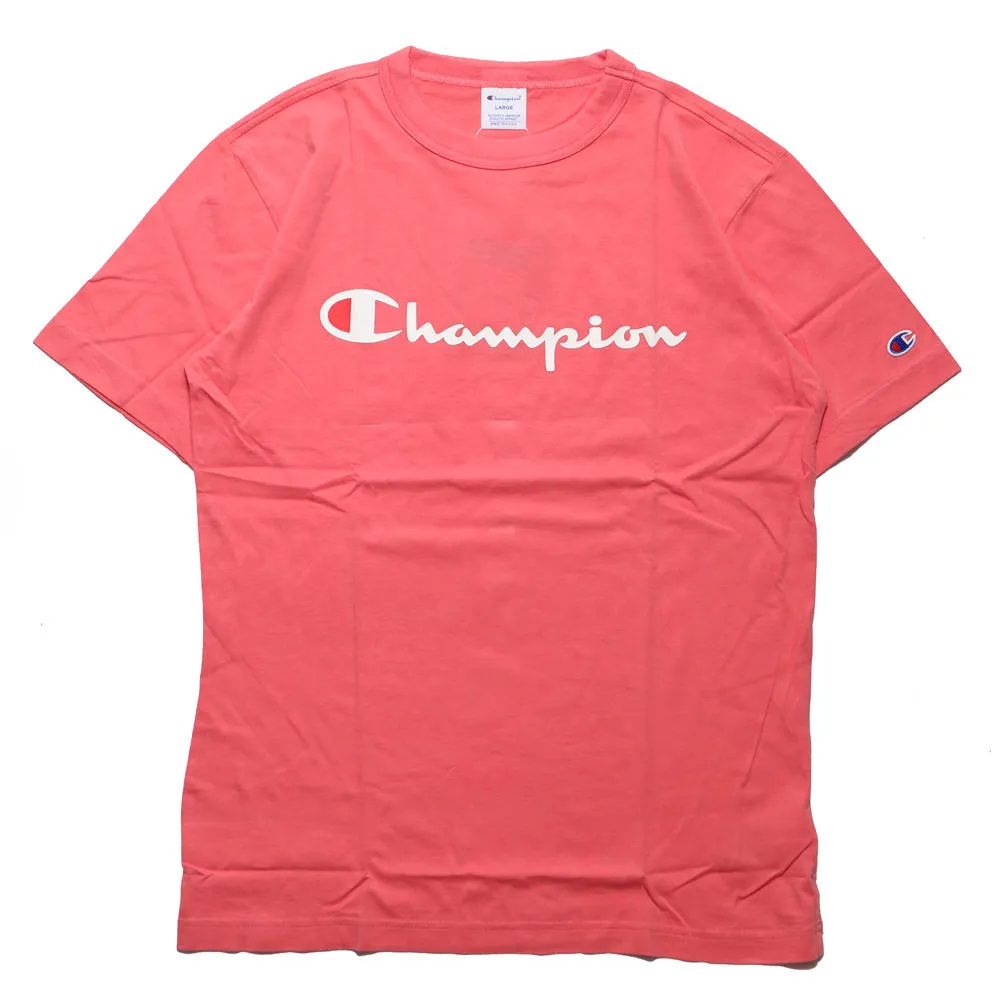 CHAMPION 紅 胸前小LOGO 棉 短T 男女 C3P300940 歷史價格詳細信息