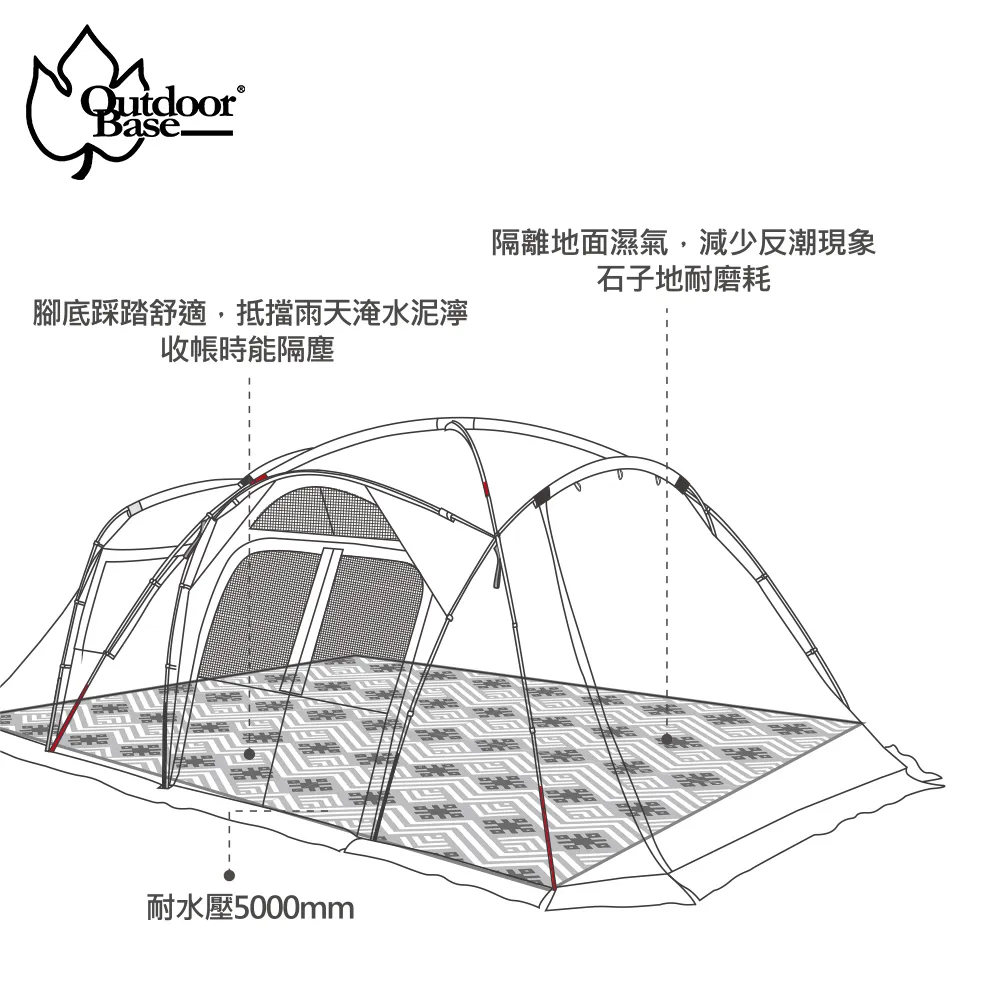 【Outdoorbase】彩繪天空2E黑帳篷 紅圖騰 23571 UPF50+ 雙側翼/透氣窗/4個D型門設計 露營 悠 歷史價格詳細信息