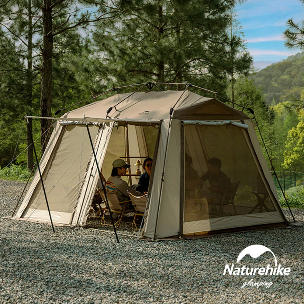 【Naturehike 挪客】Village17屋脊自動帳篷 深咖色 3-4人 兩室一廳 大空間屋脊帳 露營 悠遊戶外 歷史價格詳細信息