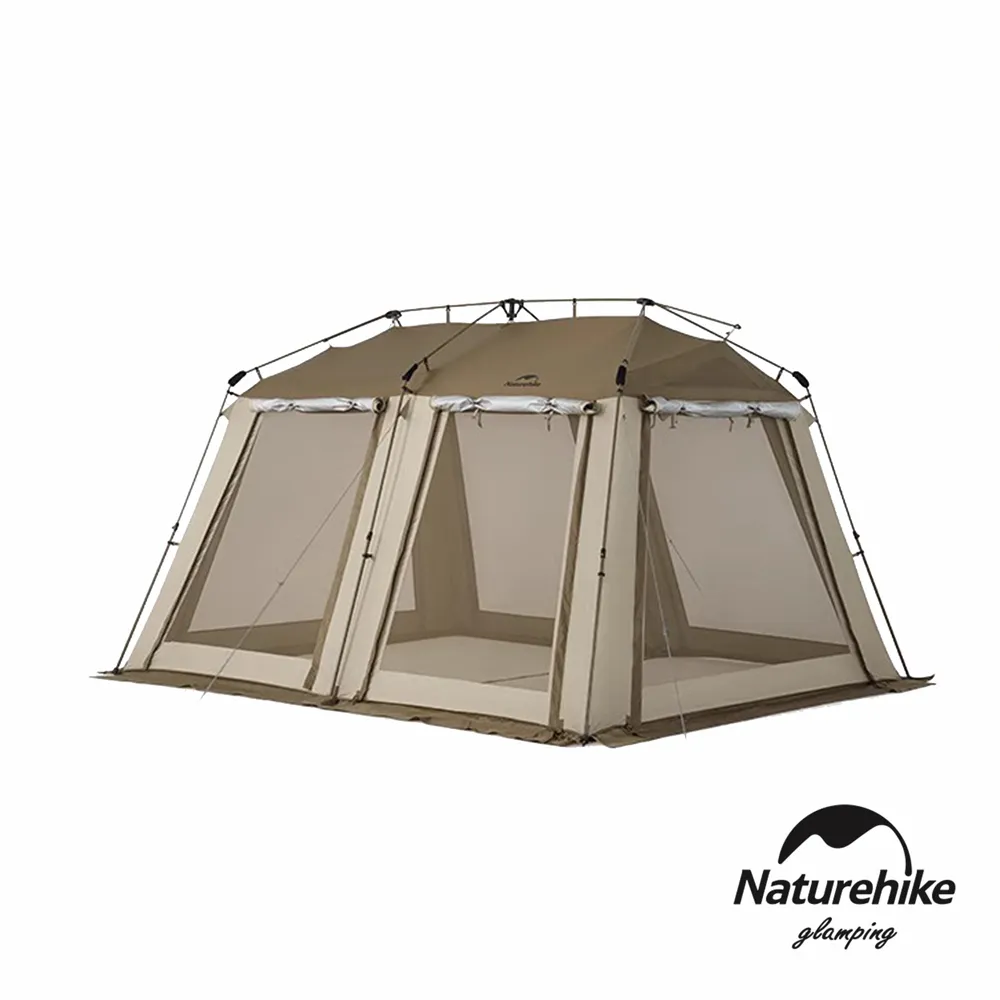 【Naturehike 挪客】Village17屋脊自動帳篷 深咖色 3-4人 兩室一廳 大空間屋脊帳 露營 悠遊戶外 歷史價格詳細信息