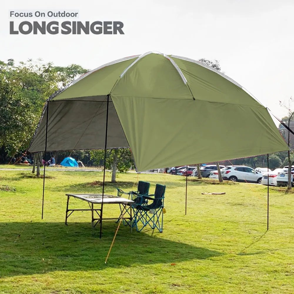 【LONGSINGER】加大款 車邊帳篷/車尾帳/炊事帳/遮陽帳(豪華款-亮灰色) 歷史價格詳細信息