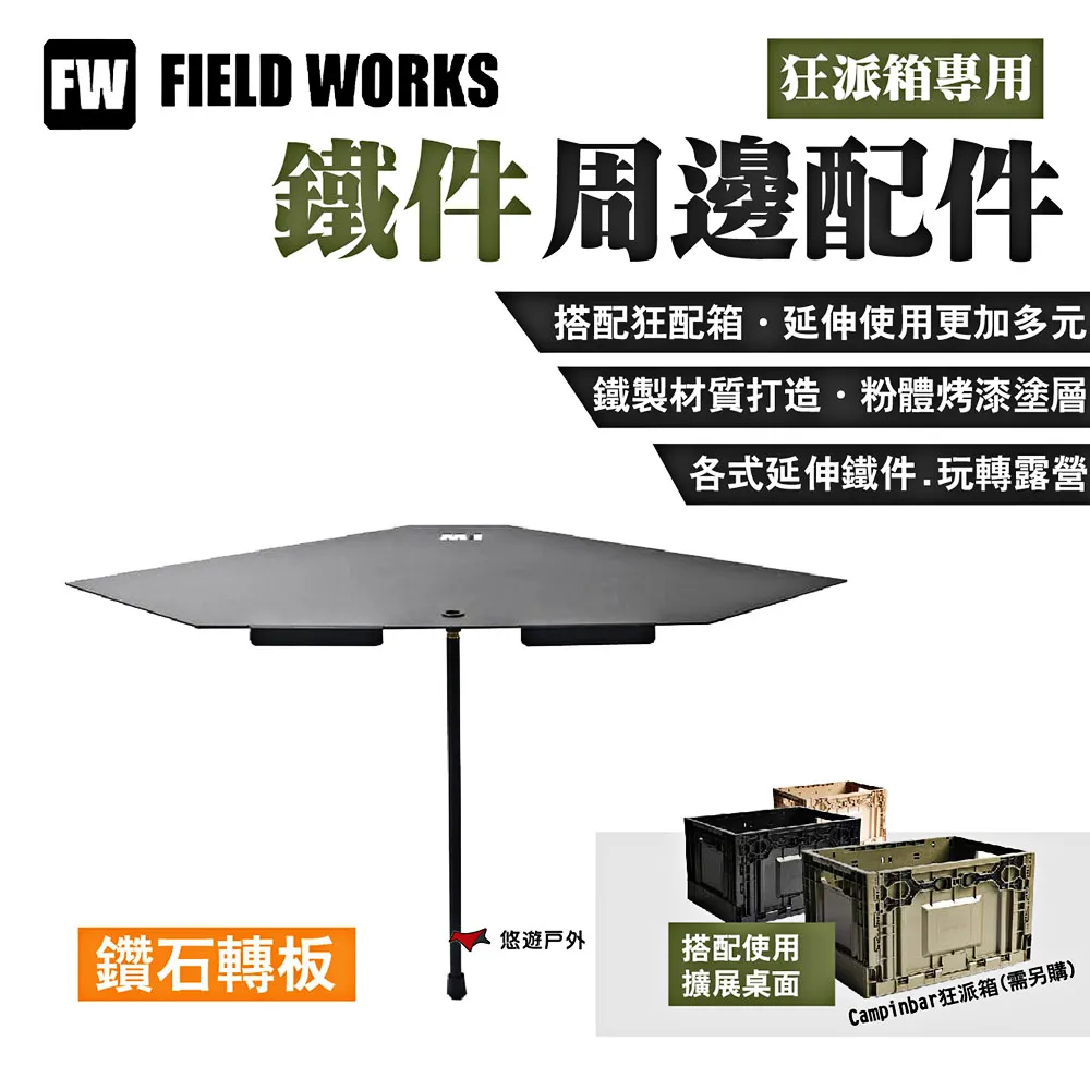 FIELD WORKS 狂派箱專用 鐵件桌板周邊配件-轉板.收納箱桌板 三角天板 轉角桌板 轉角延伸板 歷史價格詳細信息