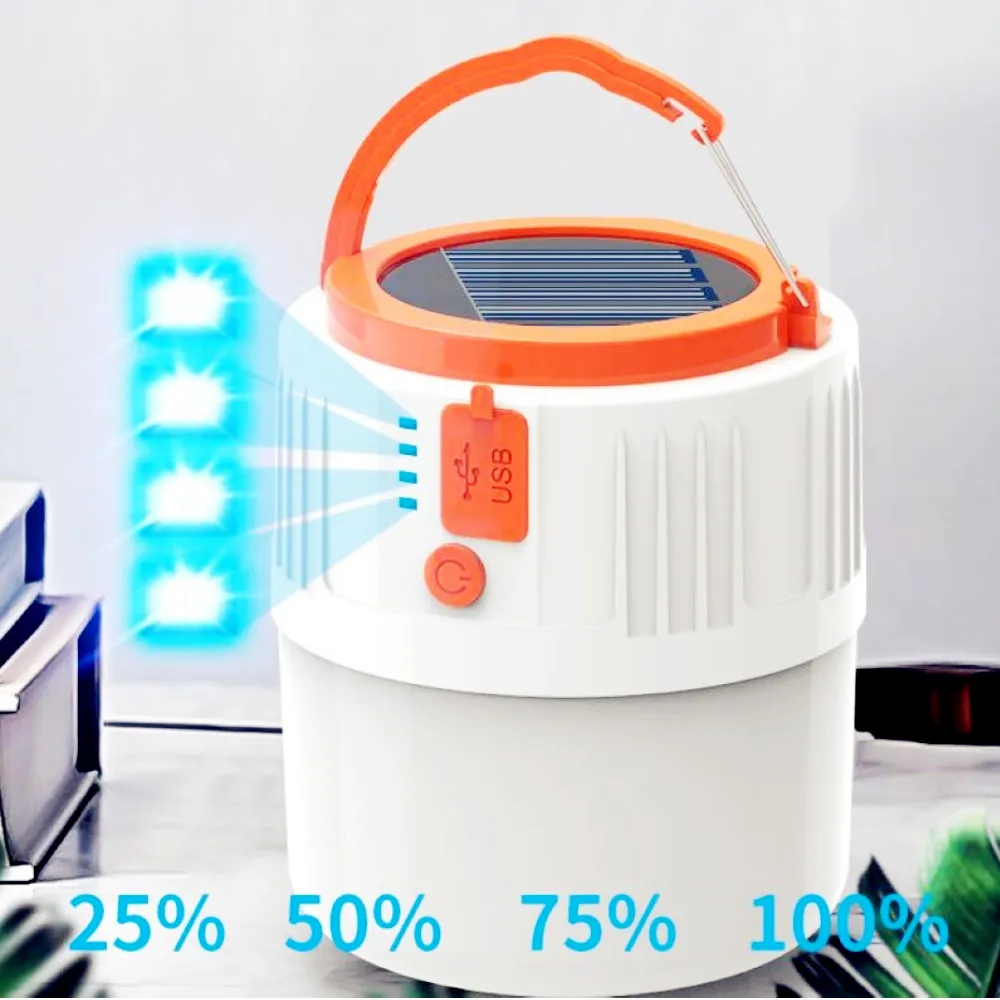 太陽能充電燈泡停電應急夜市擺攤傢用LED超亮節能可摺疊足球燈A 歷史價格詳細信息