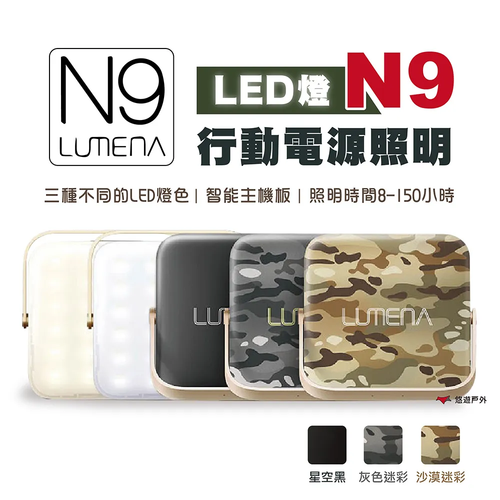 NEW N9 LUMENA 行動電源LED照明燈-三色溫 小N9露營燈/充電 灰色迷彩 BSMI商檢認證字號R55109 歷史價格詳細信息