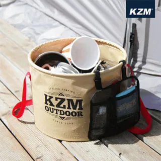 【KZM】手提折疊水桶 27L - 早點名露營生活館 歷史價格詳細信息