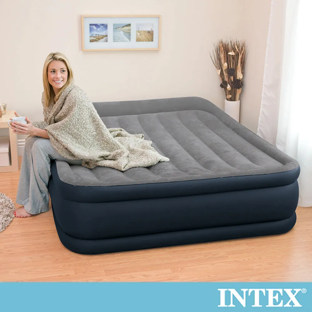 INTEX 豪華三層內建電動幫浦雙人加大充氣床-寬152cm(64139) 歷史價格詳細信息
