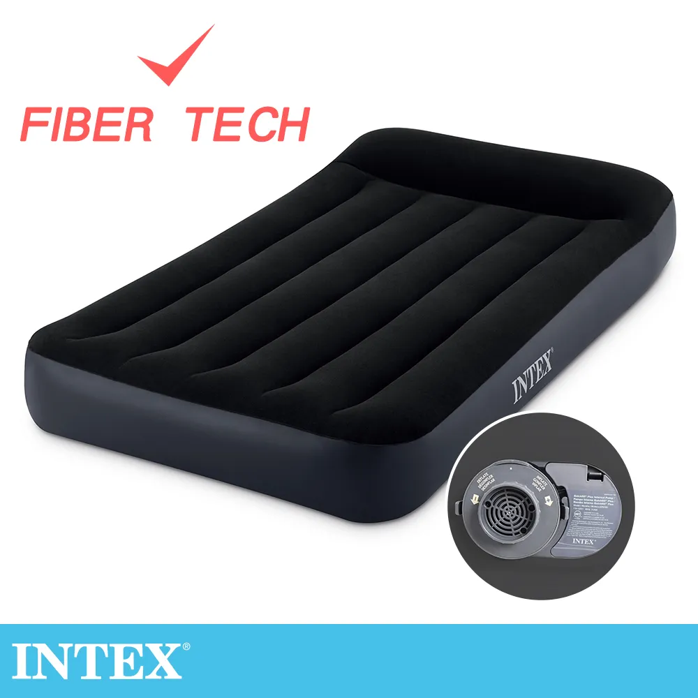 INTEX 舒適雙人(FIBER TECH)內建幫浦充氣床-寬137cm(64147) 歷史價格詳細信息