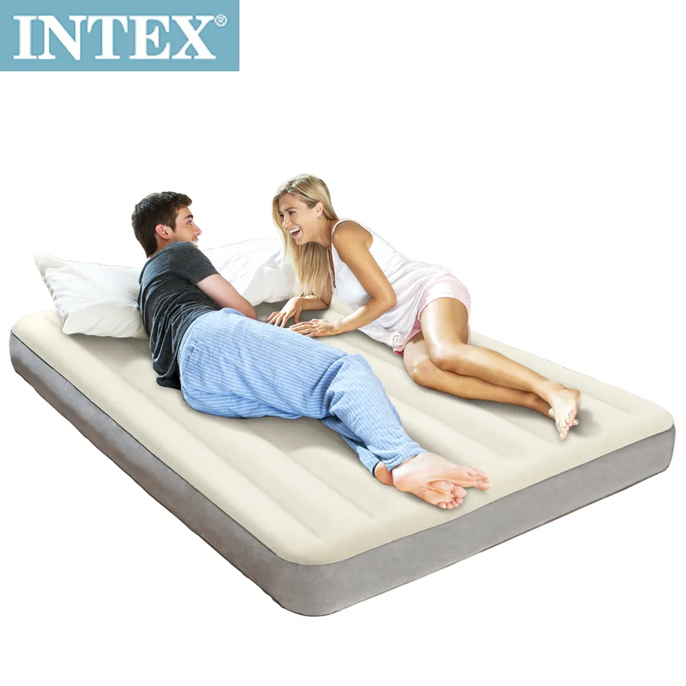 INTEX-加大單人-新一代線拉纖維充氣床墊+插電式兩用打氣機 歷史價格詳細信息