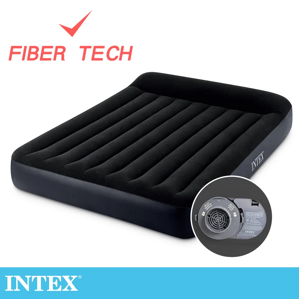 INTEX-加大雙人-新一代線拉纖維充氣床墊+插電式兩用打氣機 歷史價格詳細信息