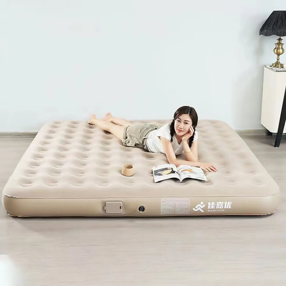 加厚充氣床墊【三人床.183x203cm】(可水沖洗/收納方便) 露營睡墊 氣墊床 充氣睡墊 歷史價格詳細信息
