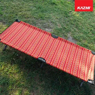 【KAZMI】 豪華版高承重行軍床(紅/藍灰) 露營床 戶外床 露營躺椅 露營 戶外家具 戶外 悠遊戶外 歷史價格詳細信息