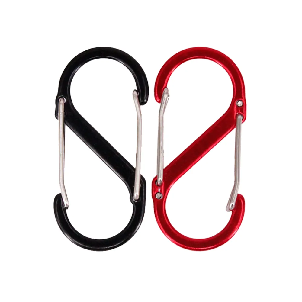 S扣環 8字扣 鋁合金扣環 S扣環掛勾 防盜 背包掛鉤 S型掛勾 登山扣 八字扣 S扣頭 8字環扣 露營掛勾 鑰匙圈 歷史價格詳細信息