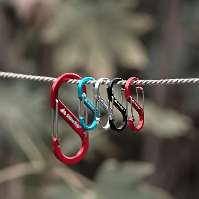 S型登山扣戶外旅行露營多功能掛鉤箱 掛扣不銹鐵異形雙掛扣 歷史價格詳細信息